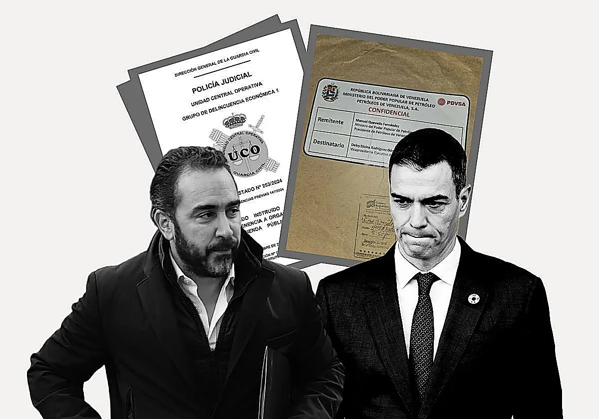 Aldama entrega al juez el sobre de Delcy que asegura que contiene pruebas de supuesta financiación irregular del PSOE