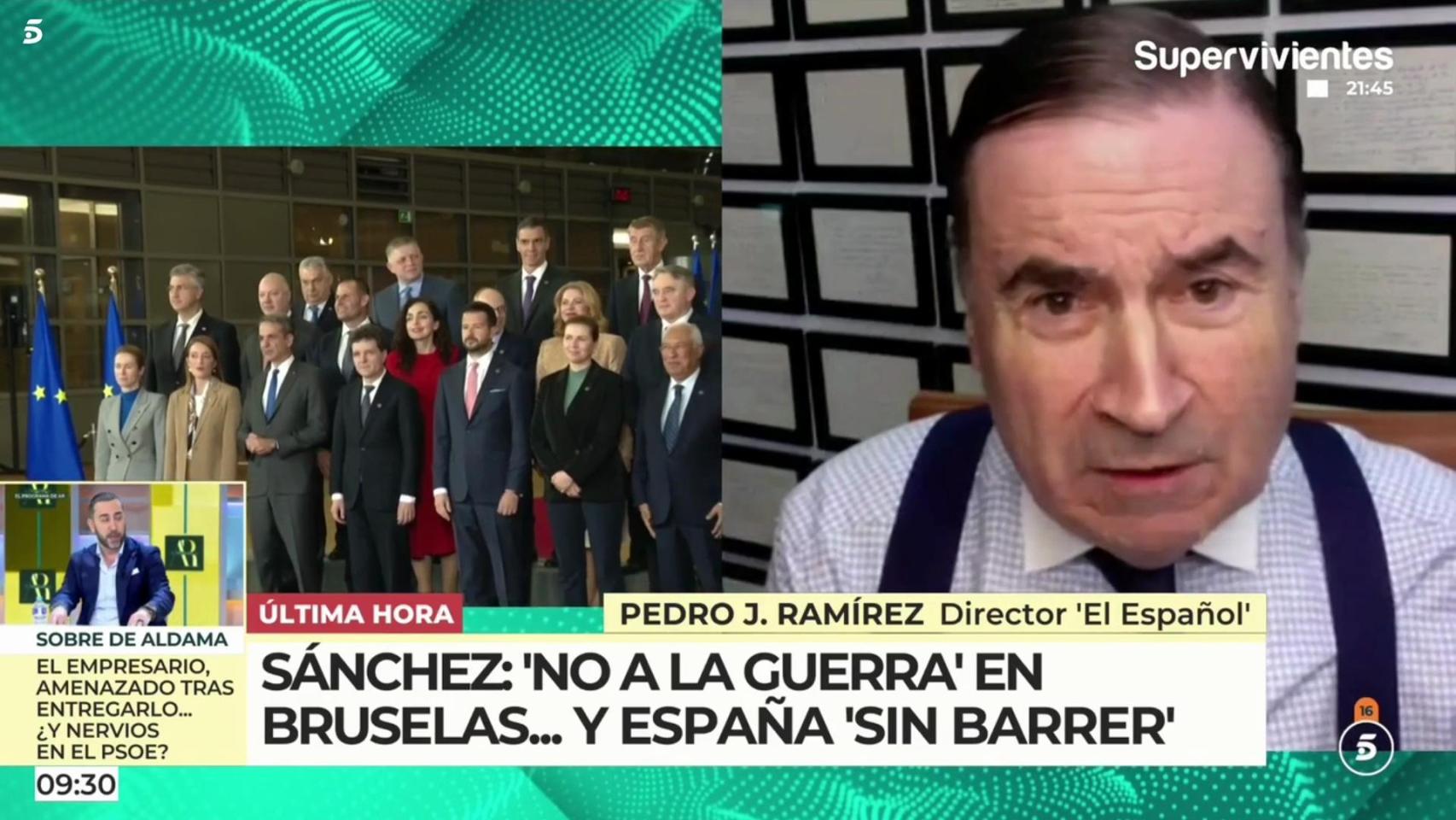 Pedro J. en 'AR': "Sánchez es un usurpador 'de facto'. Dice 'no a la guerra' invocando la democracia y 'no a la democracia' invocando la guerra"