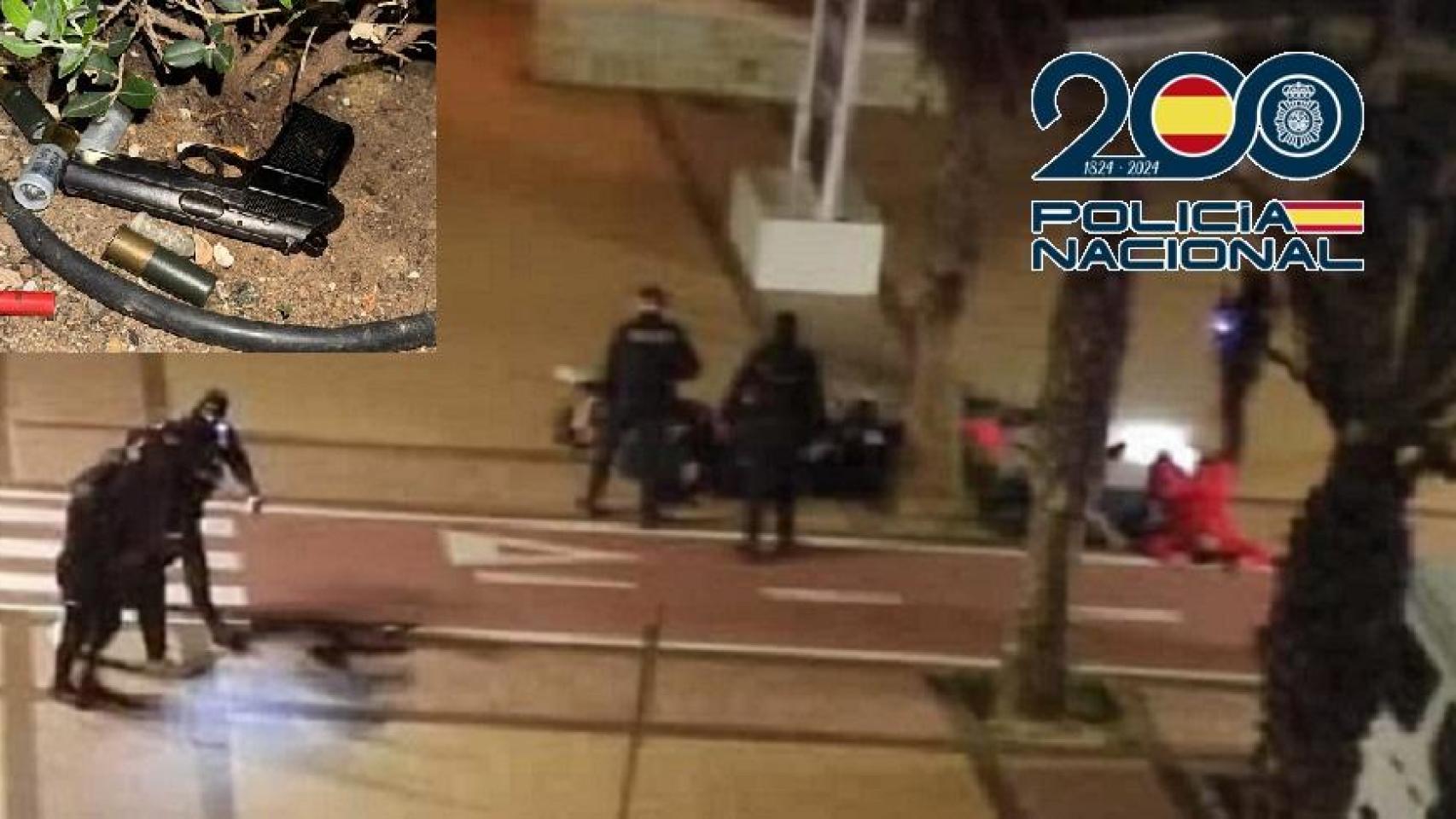 La Policía frustra un ajuste de cuentas en Fuengirola: hay tres detenidos y varias armas listas para disparar incautadas