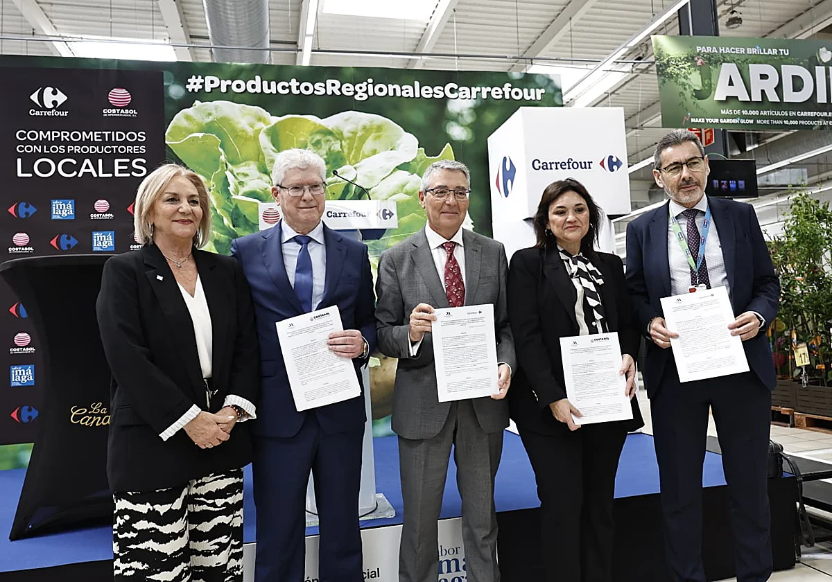 Más de 30 productores de Sabor a Málaga toman los hipermercados Carrefour