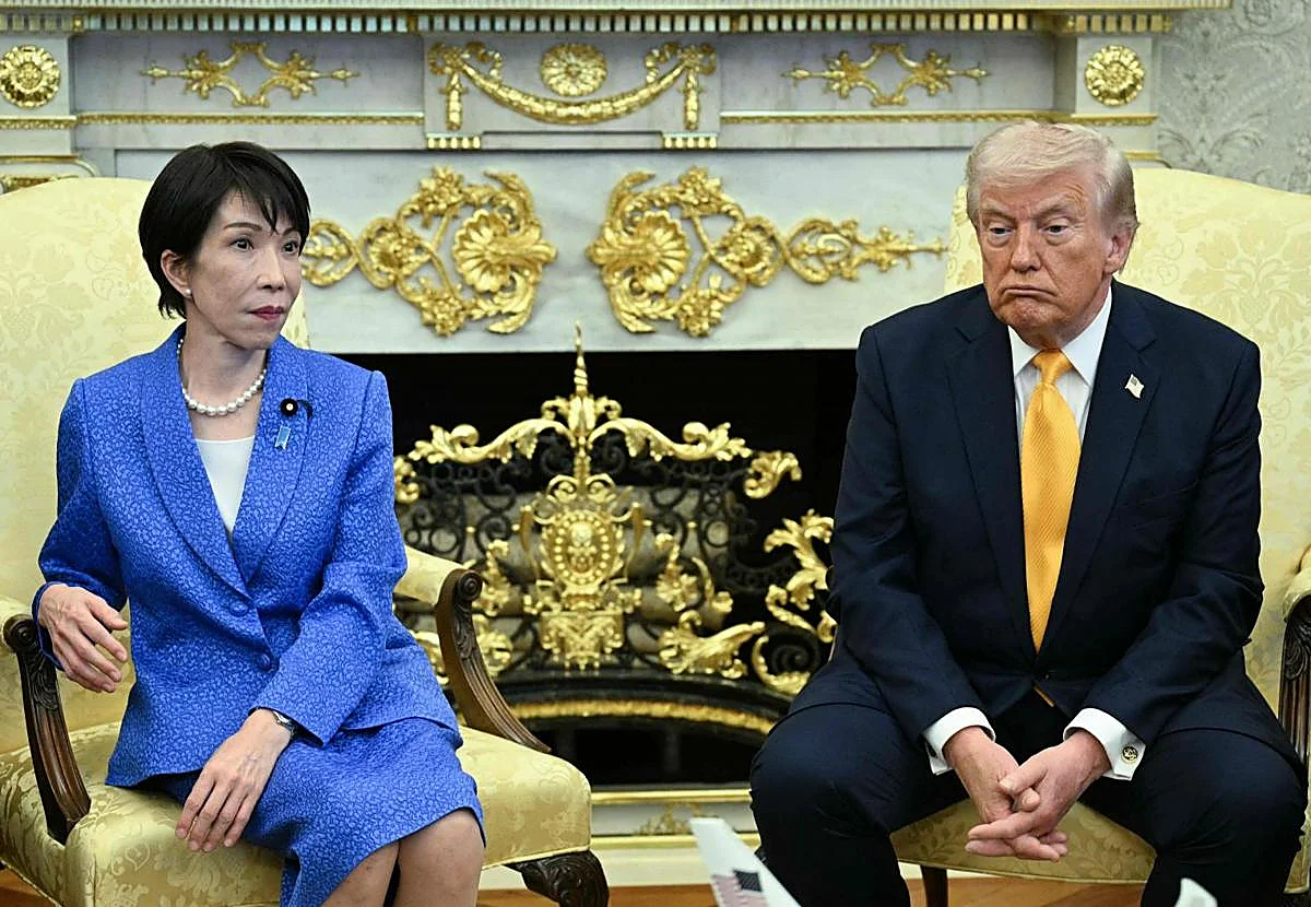 El momento más incómodo de Trump con la primera ministra Takaichi al bromear con Pearl Harbor: «¿Quién sabe más de sorpresas que Japón?»