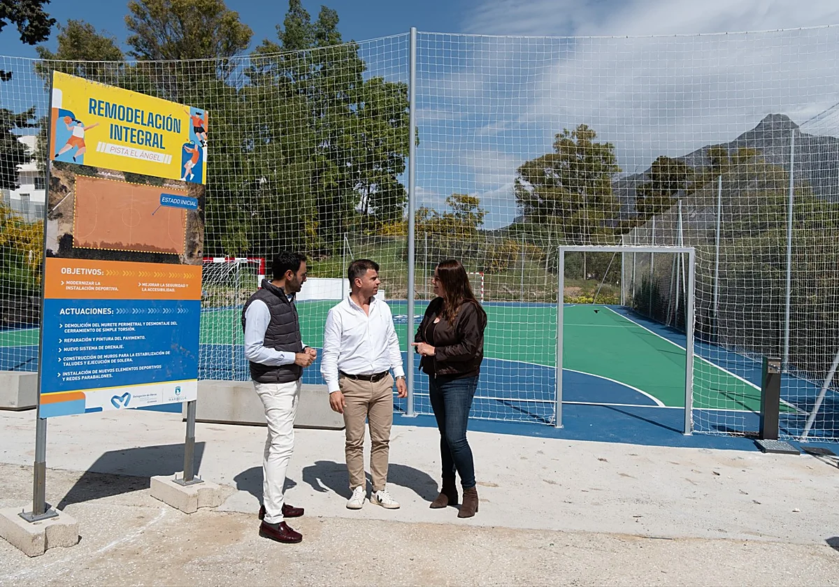 Marbella culmina la renovación integral de la pista deportiva de El Ángel