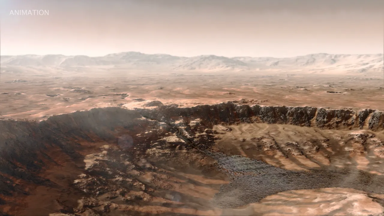 Encuentran un delta de río marciano enterrado a más de 30 metros debajo de la superficie de Marte