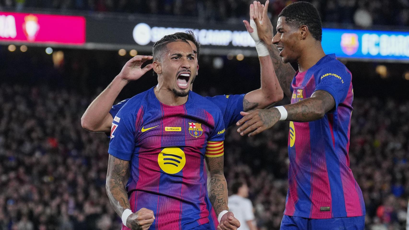 Raphinha desatasca al Barça ante Osasuna y aumenta la ventaja de los culés en el liderato de La Liga