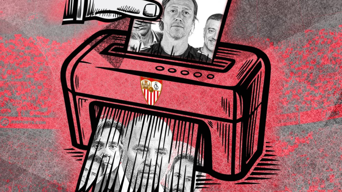 El banquillo del Sevilla, una 'trituradora' de entrenadores