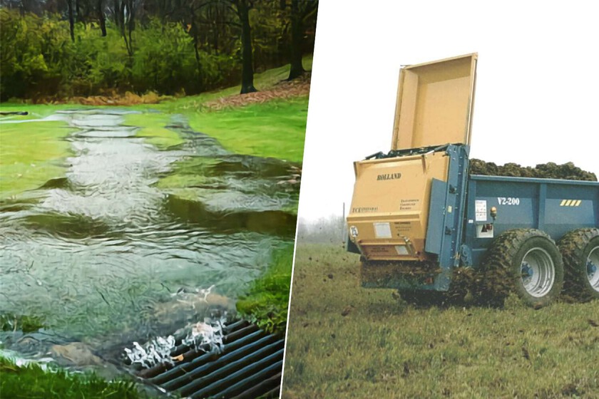El agua en EEUU está tan contaminada que hay estados tomando una decisión radical: prohibir usar estiércol en invierno