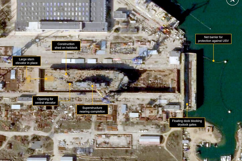 Imágenes satelitales han revelado la ubicación del mayor buque de guerra de Rusia: eso significa que Ucrania también puede verla