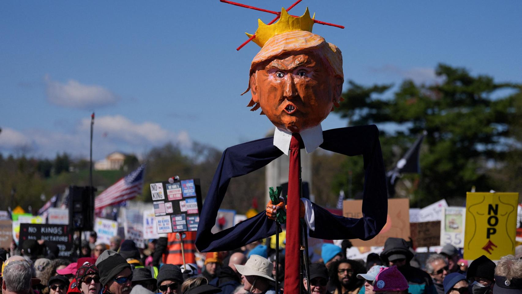 Cientos de miles de personas se manifiestan en EEUU al grito de 'No Kings day' para protestar contra los abusos de Trump
