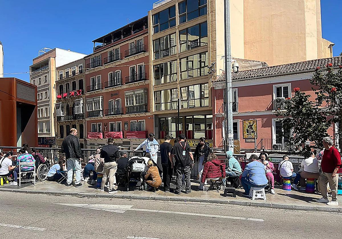 Malaga Holy Week 2026: folding chairs line up before processions despite ban