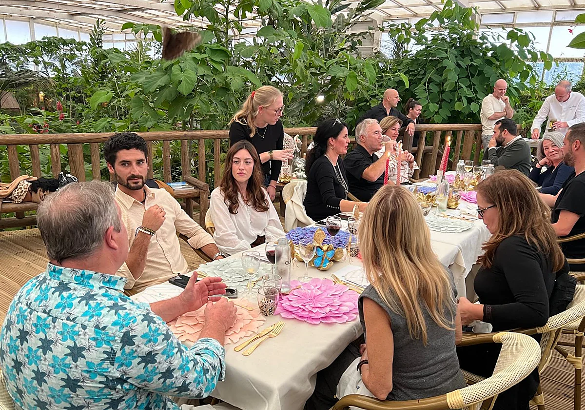 Comer entre mariposas: La exclusiva propuesta del mariposario de Benalmádena