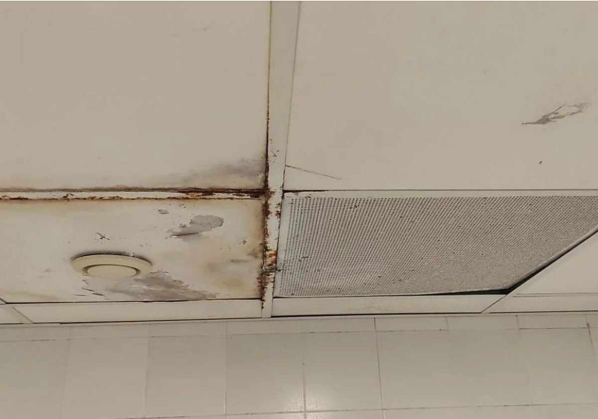 Un accidente revela el deterioro de los techos de los vestuarios de la piscina del complejo Elola de Fuengirola