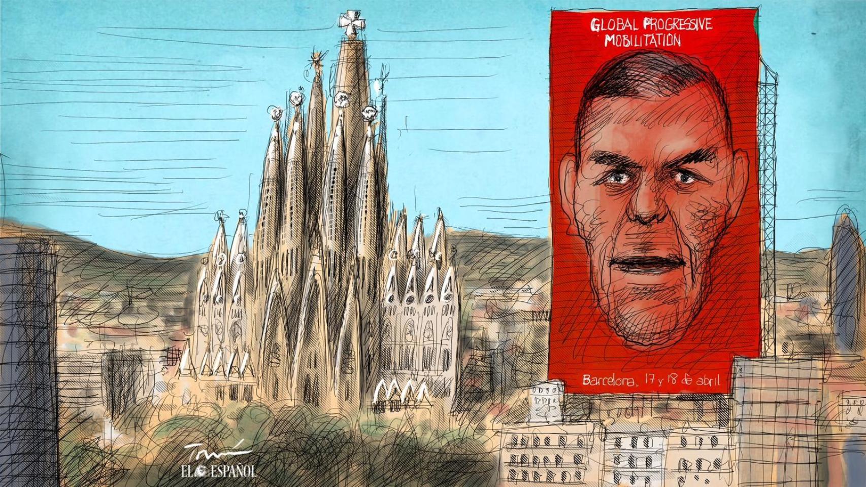 Sánchez intenta erigirse en líder mundial de la izquierda apoyado por Lula y Petro en Barcelona en pleno juicio a Ábalos