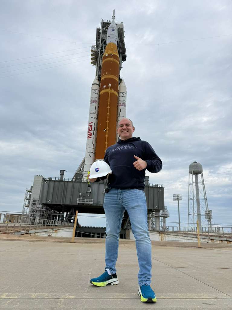 Carlos García-Galán, en la cuenta atrás de Artemis II: «Es histórico, volvemos a la Luna después de más de 50 años»