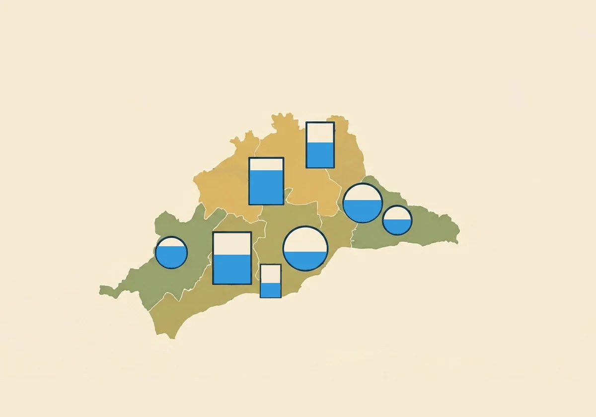 Estado de los embalses de Málaga el viernes, 03 de abril de 2026