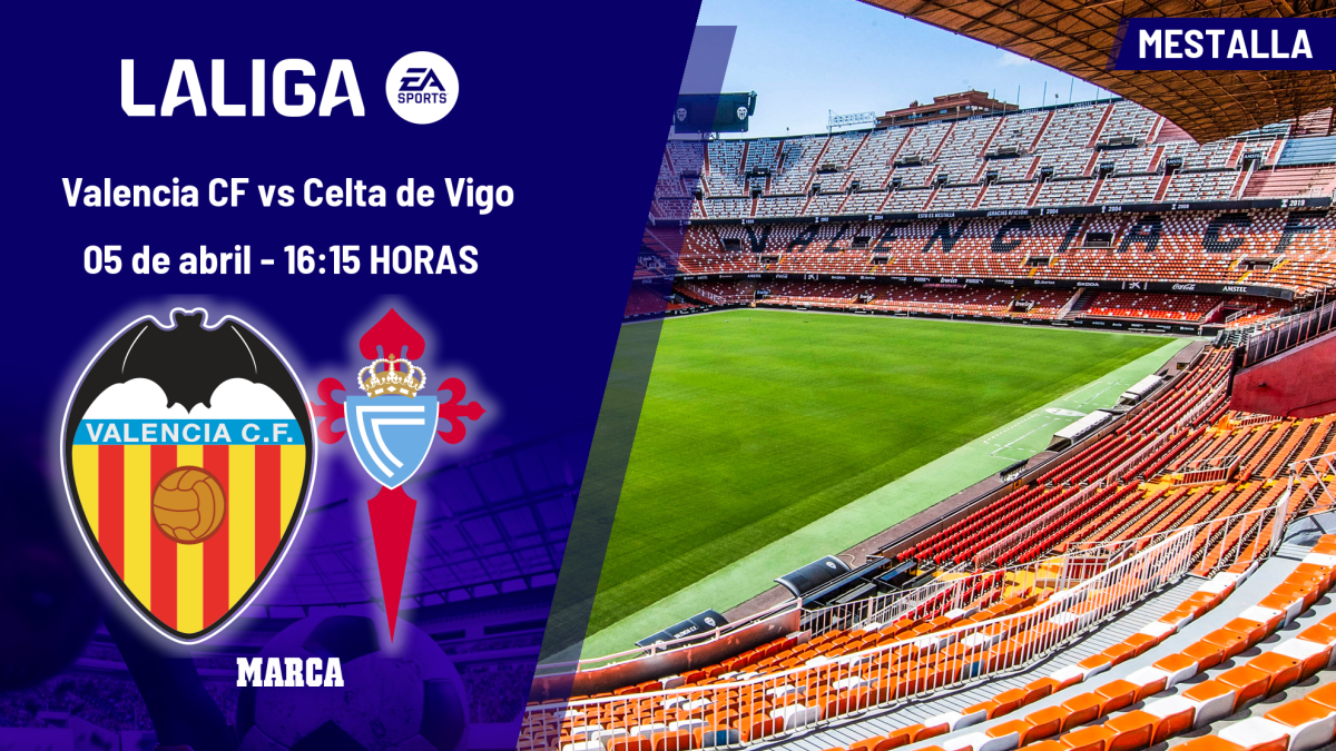 Dónde ver el Valencia - Celta de Vigo de LaLiga EA Sports: a qué hora es y canal de TV para ver hoy el partido de la jornada 30