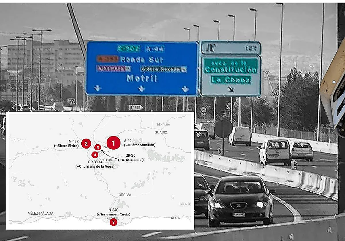 These are the five radars that issued the most fines in Granada province in 2025
