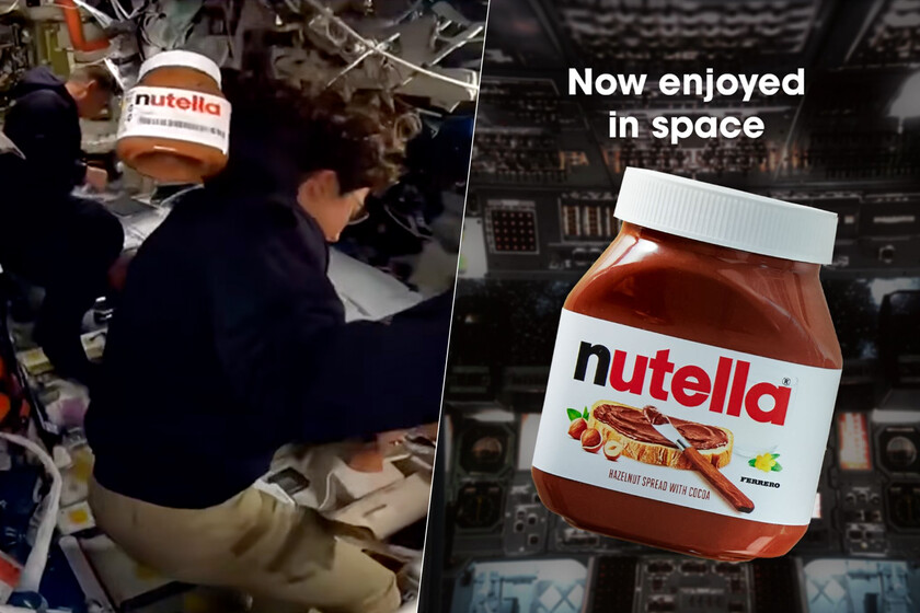 Un bote de Nutella se coló en el directo de Artemis II desde Orión, entonces muchos pensaron lo mismo: publicidad encubierta