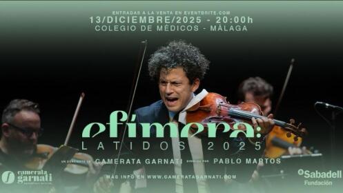 Entrada para el concierto Efímera, Latidos por 16 euros el 13 de diciembre