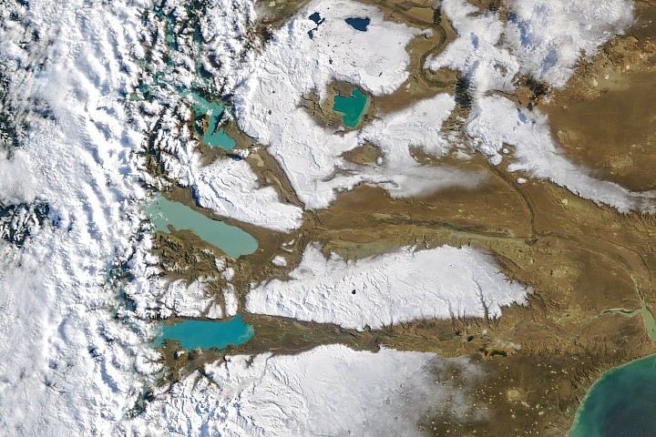 Snow in the Shadow of the Andes