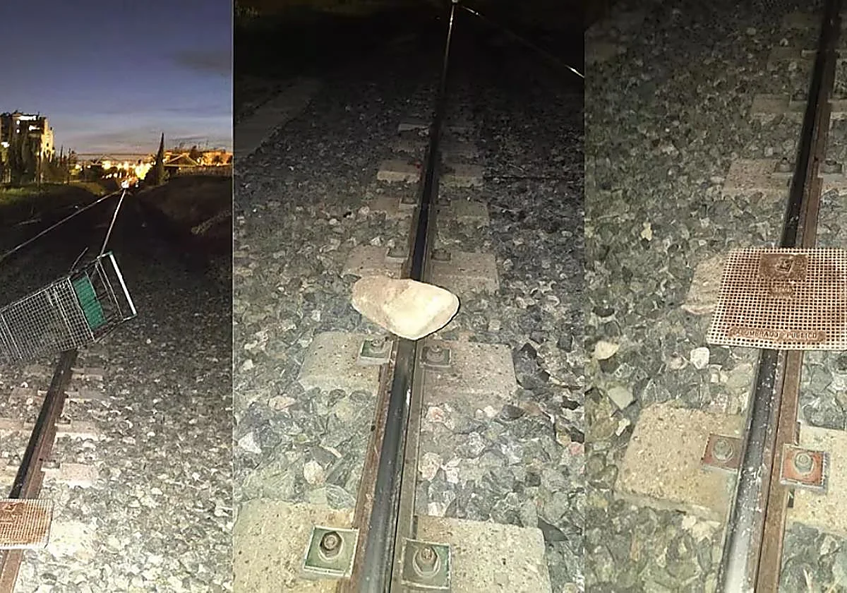 Cuatro menores detenidos por intentar provocar un descarrilamiento en las vías de tren de la línea Alicante - Murcia