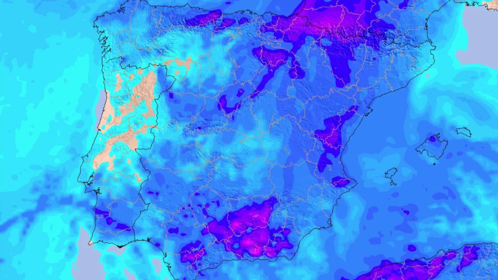 Llega un gran cambio de tiempo a España: Aemet activa avisos amarillos por lluvias y vientos de 80 km/h en estas zonas