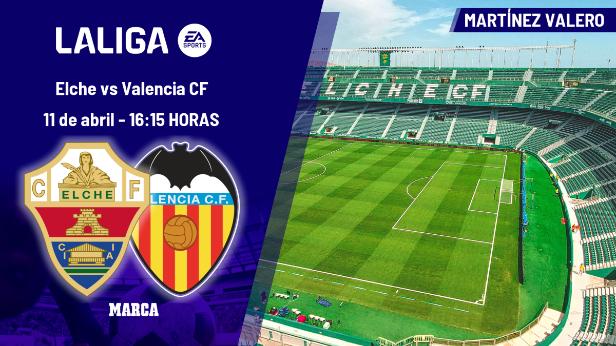 Dónde ver el Elche - Valencia CF de LaLiga EA Sports hoy: horario y canal de TV del partido