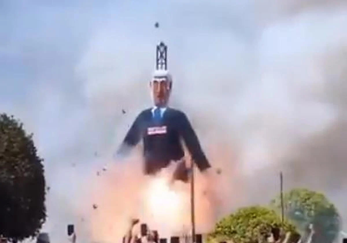 La quema de un muñeco de Netanyahu en Málaga desata un conflicto diplomático entre España e Israel