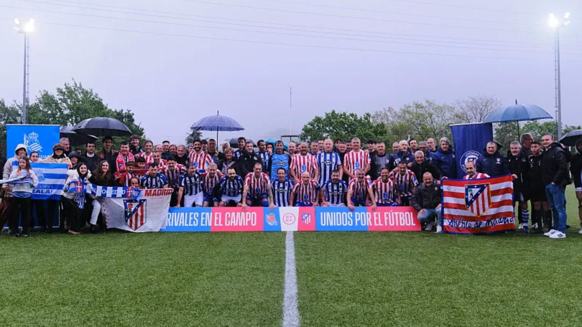 Los veteranos de Real Sociedad y Atlético de Madrid comienzan la fiesta de la Copa