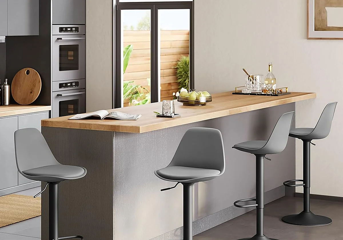 Los mejores taburetes altos de cocina que combinan comodidad y diseño para tu hogar