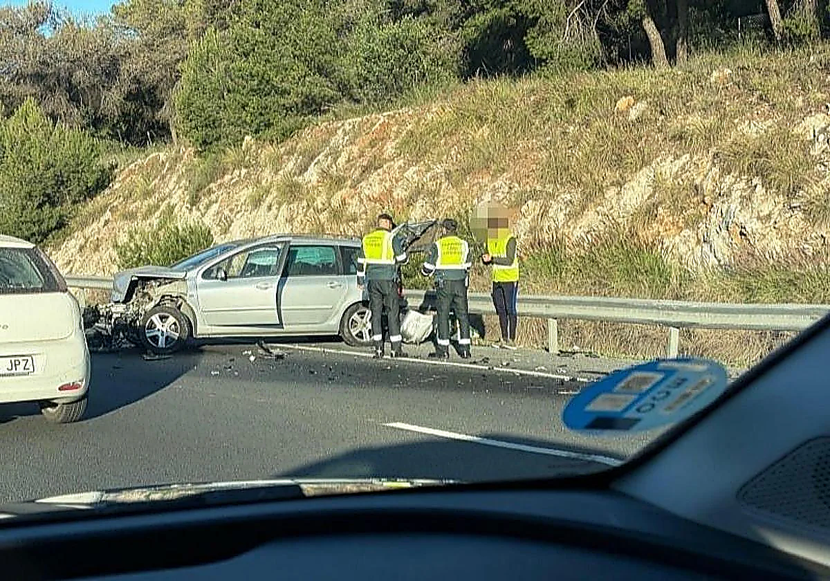 Costa del Sol collision with lorry sends car off A-7 motorway