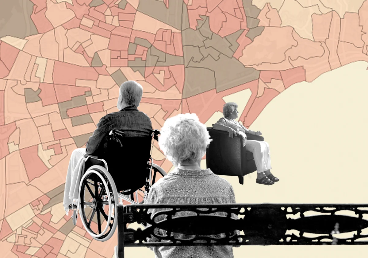 El mapa de la soledad en Málaga: la gentrificación aísla a los mayores