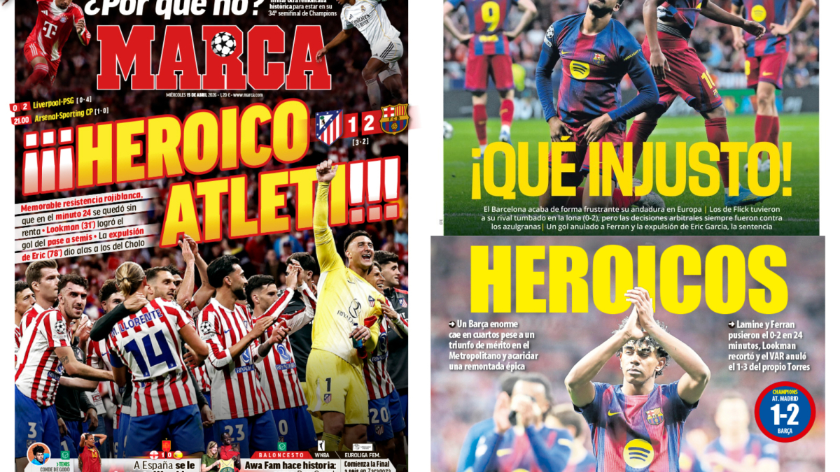 La prensa catalana habla de un Barça "heroico"<br>