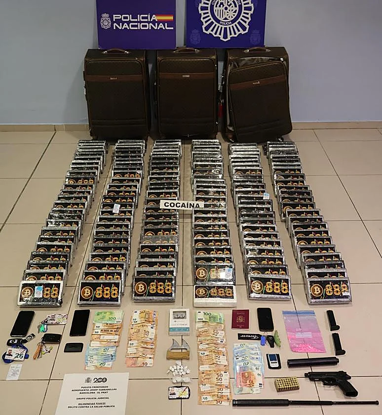 Desarticulada una organización que exportaba cientos de kilos de cocaína por vía aérea entre España y Brasil