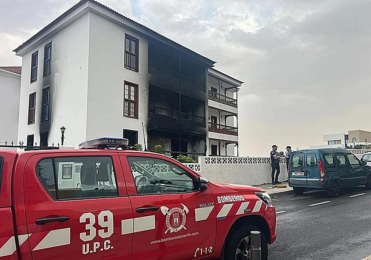 Una mujer fallecida y siete heridos tras el incendio de una vivienda en Tenerife