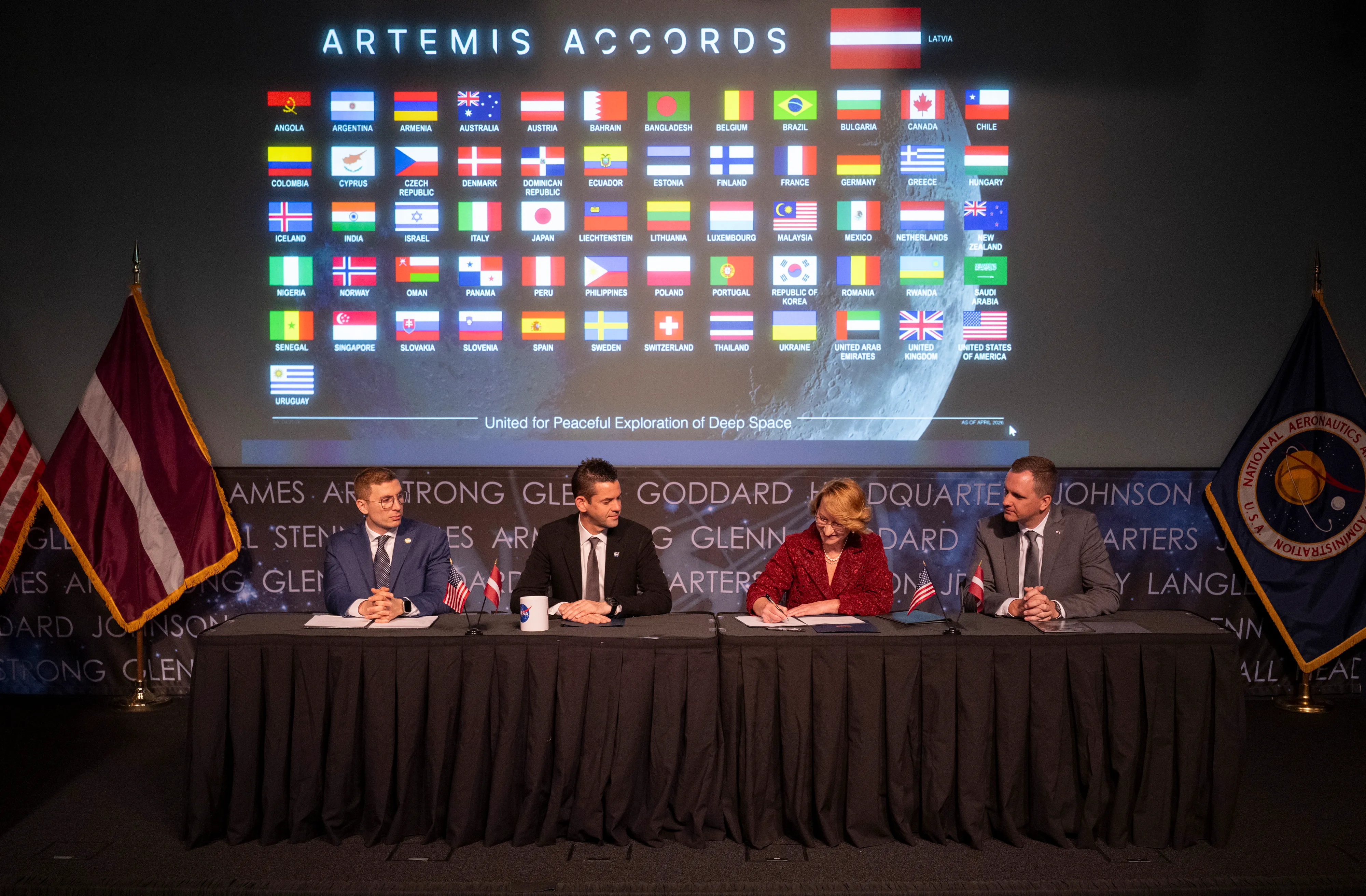 NASA Welcomes Latvia as Newest Artemis Accords Signatory  