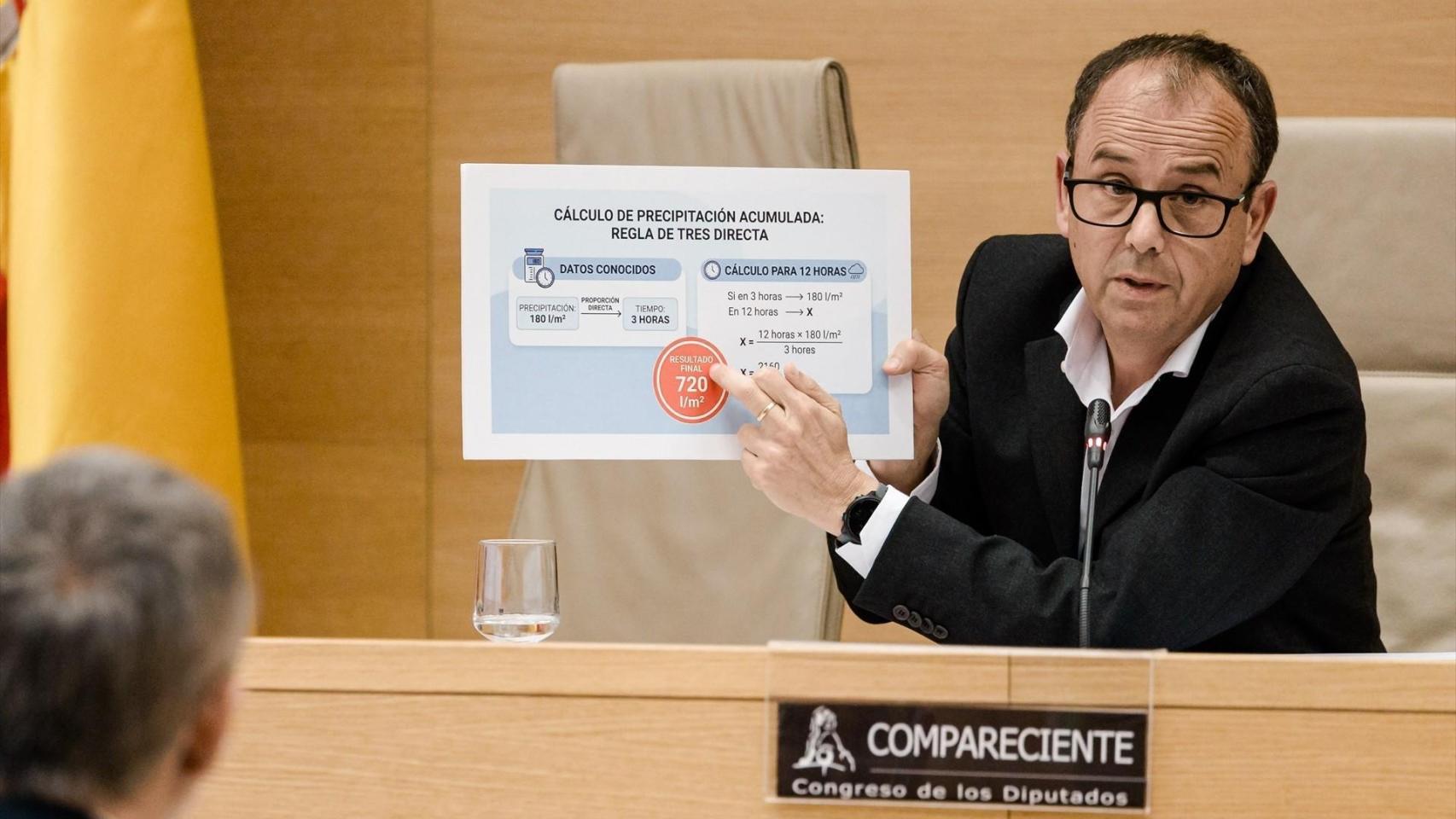 El jefe de Aemet señala que no recuerda que se hablara del Poyo en el Cecopi, pero sí dijo que llovía mucho en la cabecera