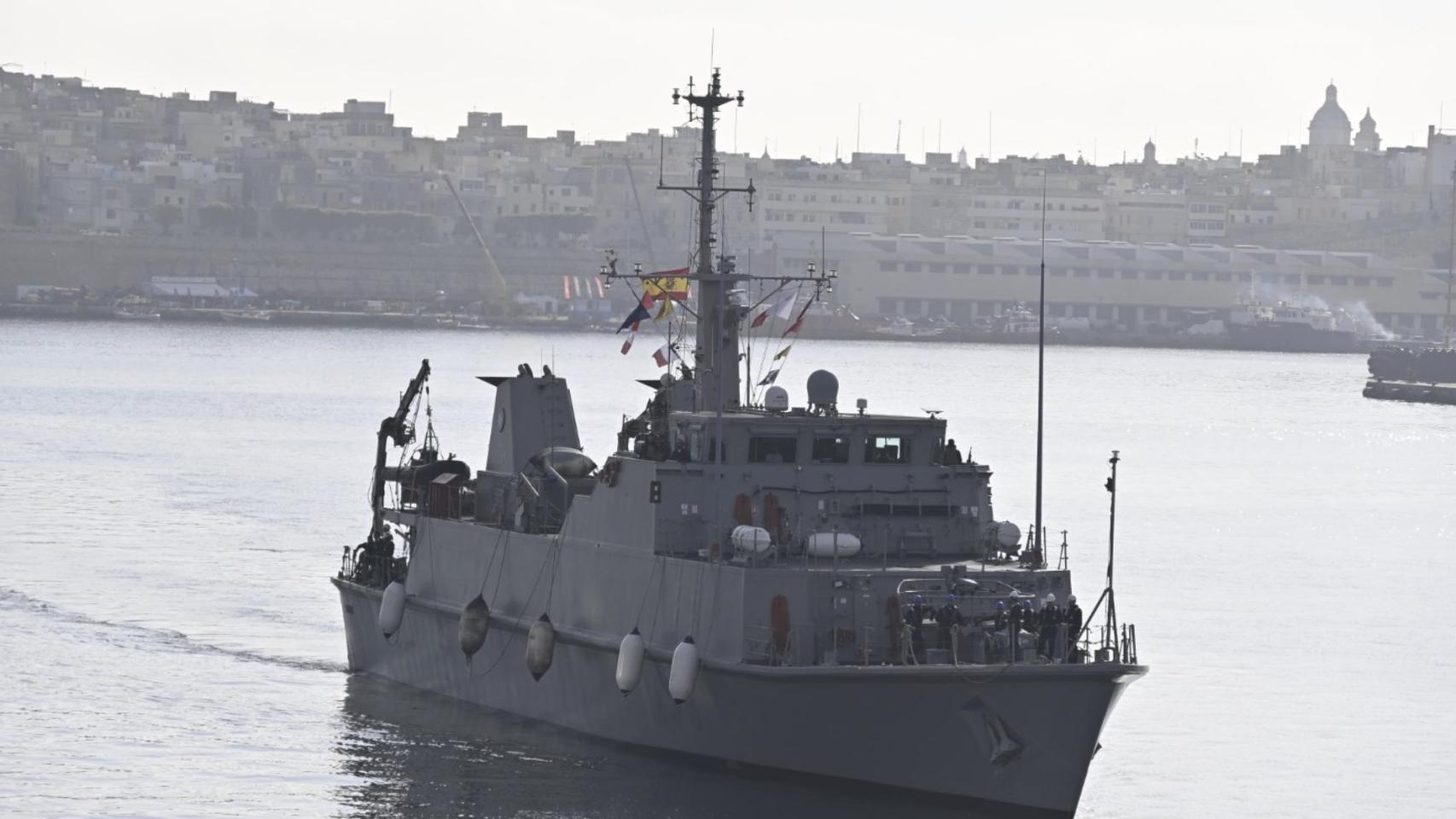 El cazaminas ‘Tambre’ identifica dos torpedos y una mina de la Segunda Guerra Mundial en el Mediterráneo