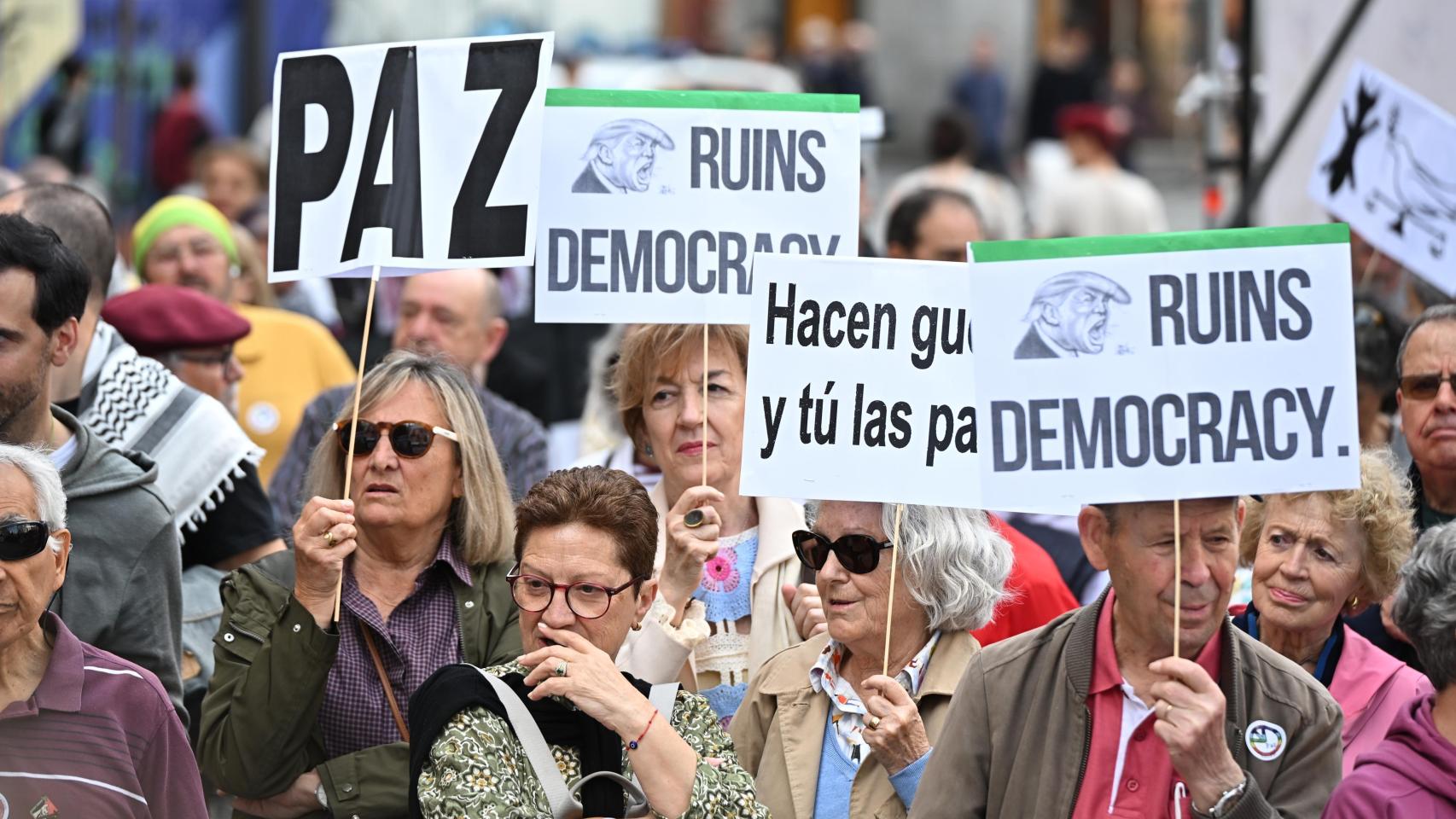 Pinchazo en la convocatoria de la plataforma 'Parar la Guerra', a pesar del respaldo de líderes de la izquierda