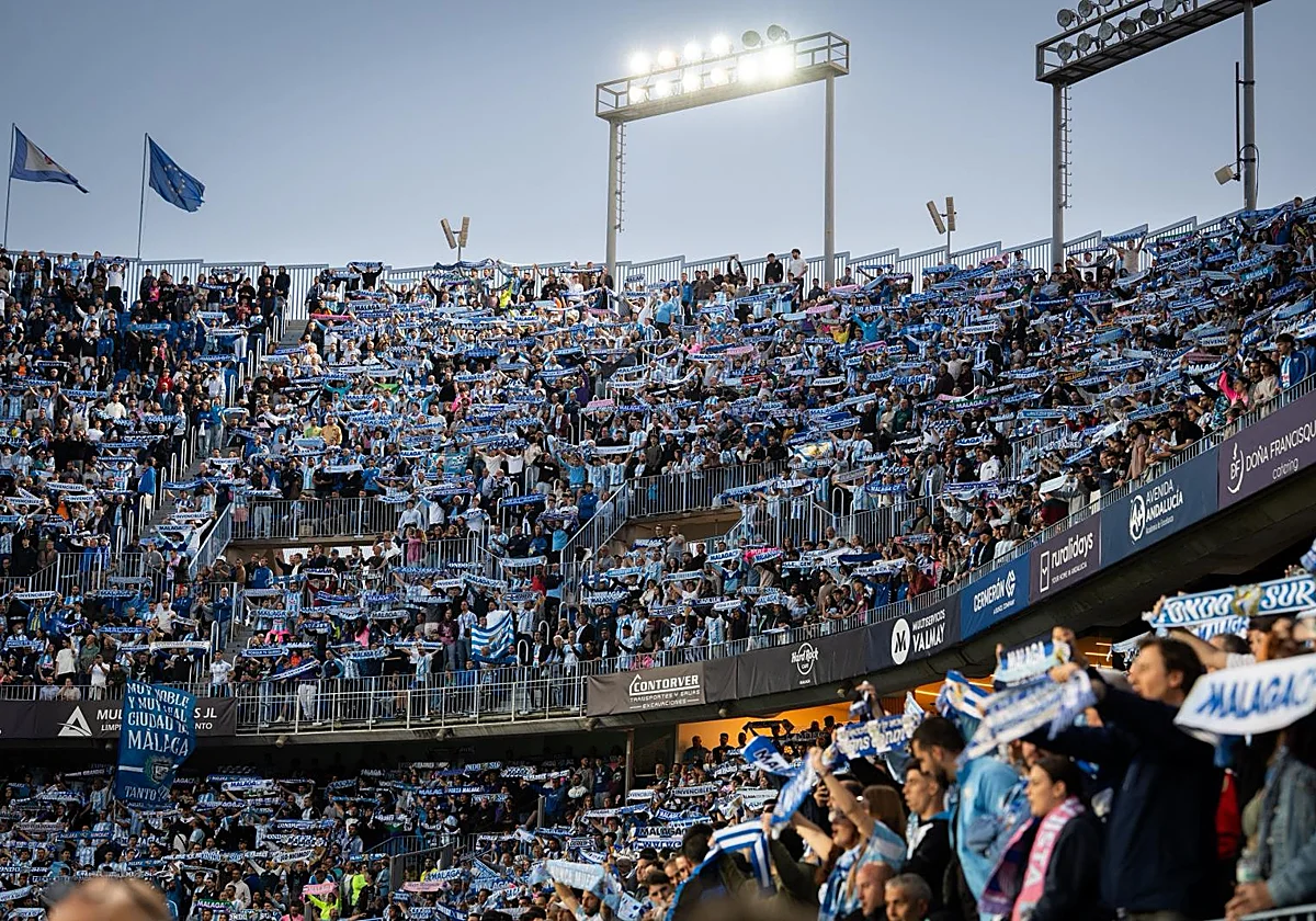 Los 28.601 asistentes en La Rosaleda en el Málaga-Castellón, ¡récord de la temporada en Segunda!