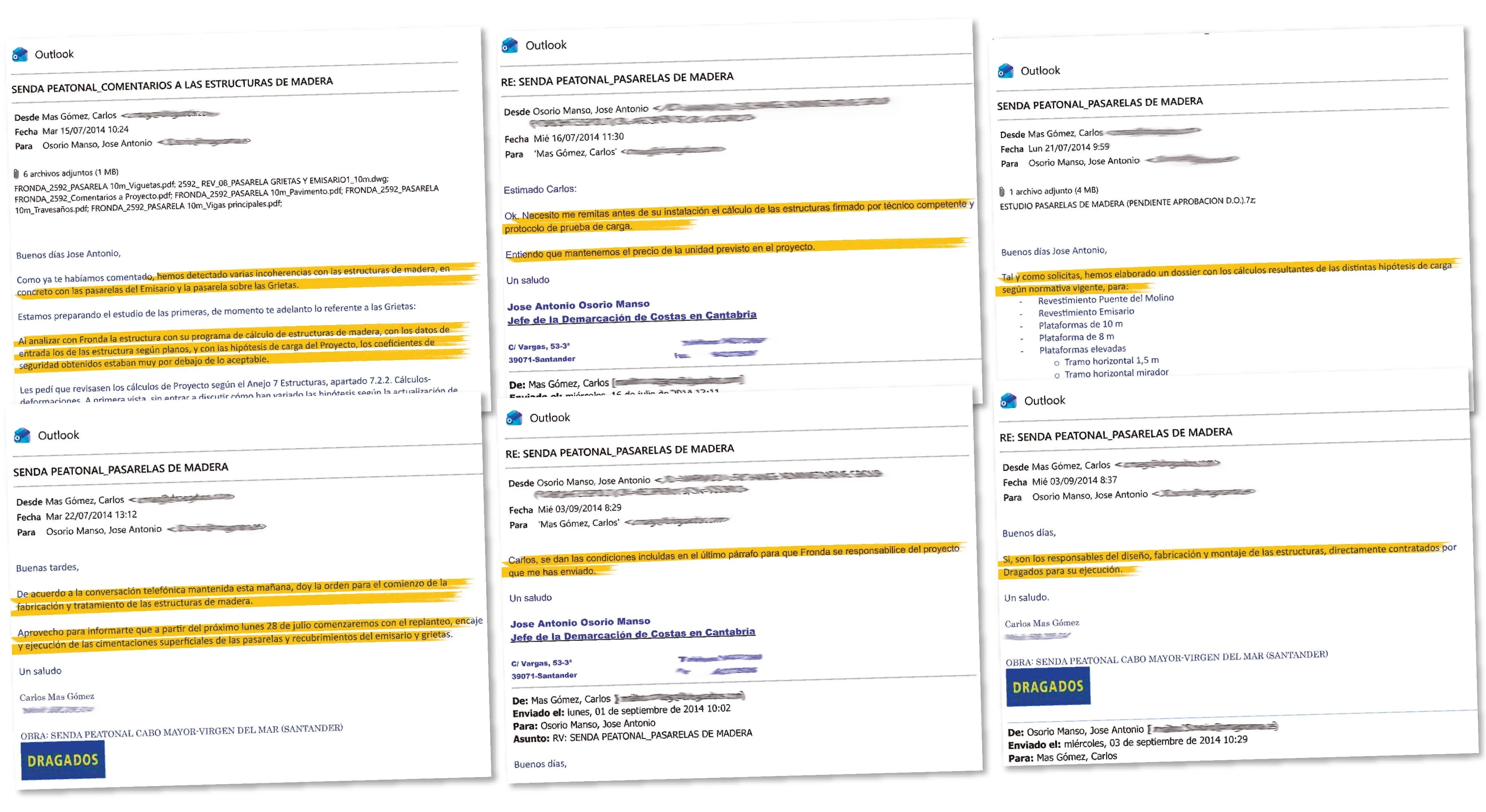 Los correos electrónicos de la tragedia de Santander