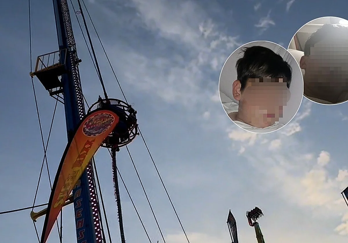 Accident at the Seville Feria: two youngsters from Malaga injured on the slingshot ride