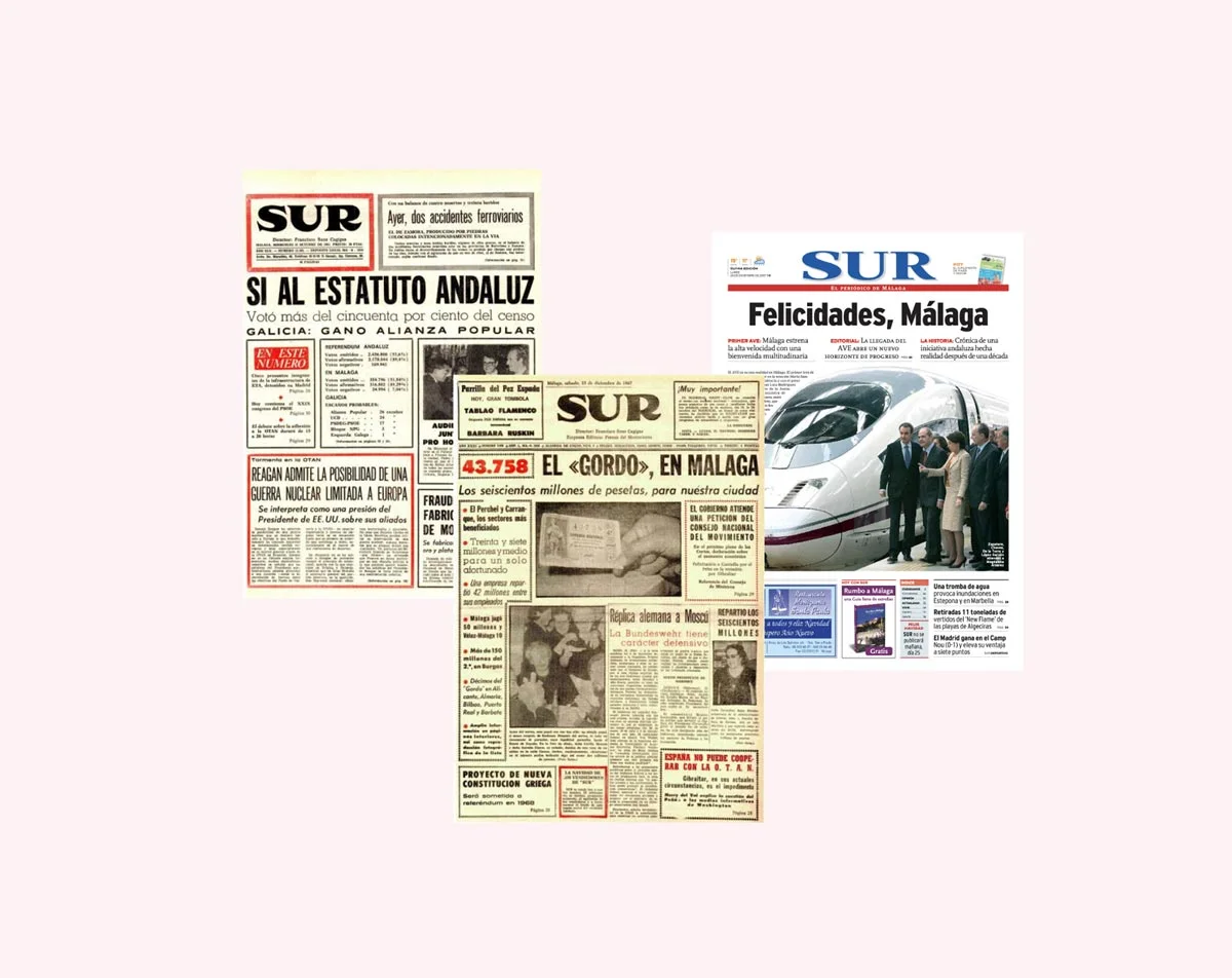 La hemeroteca de SUR, casi 90 años de historia a un clic