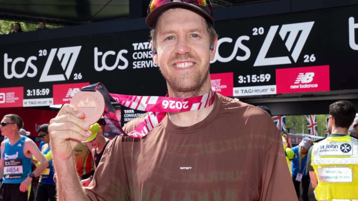 Vettel baja de las tres horas en su debut como maratoniano