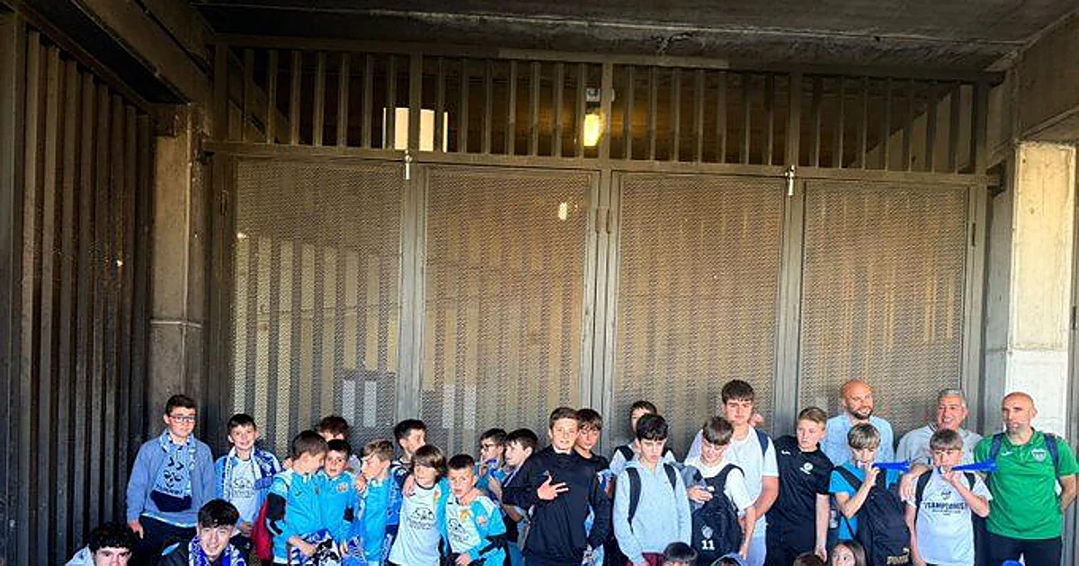 Niños de Grazalema, en el Málaga-Castellón