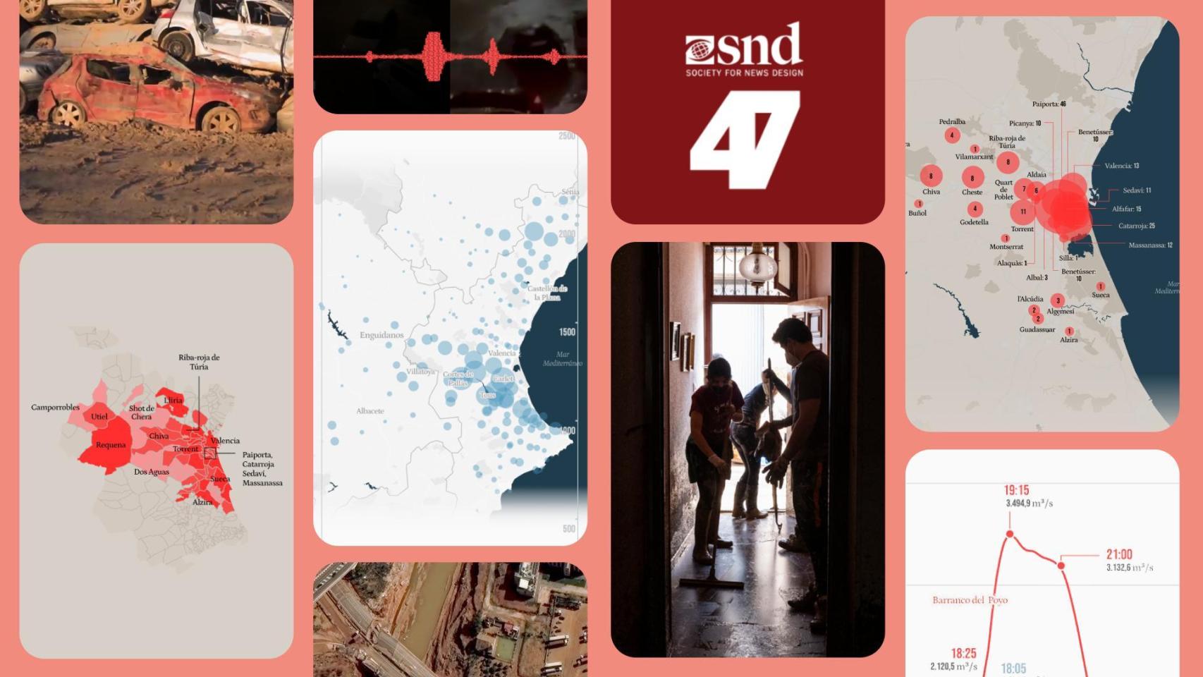 EL ESPAÑOL triunfa en 'los Oscar del diseño': los SDN Awards premian el especial 'Un año de la dana de Valencia'