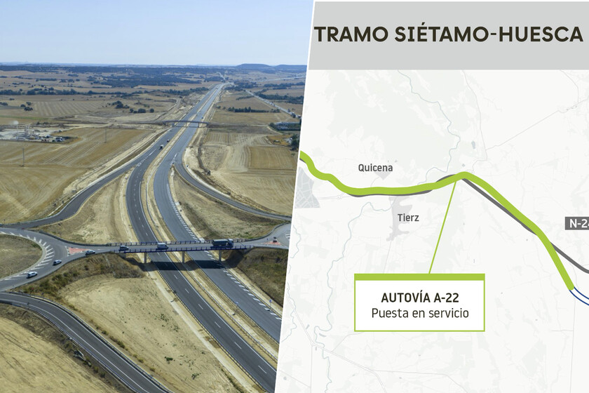 Huesca y Lleida estaban separadas por 110 kilómetros. España ha tardado 25 años en unirlas por autovía