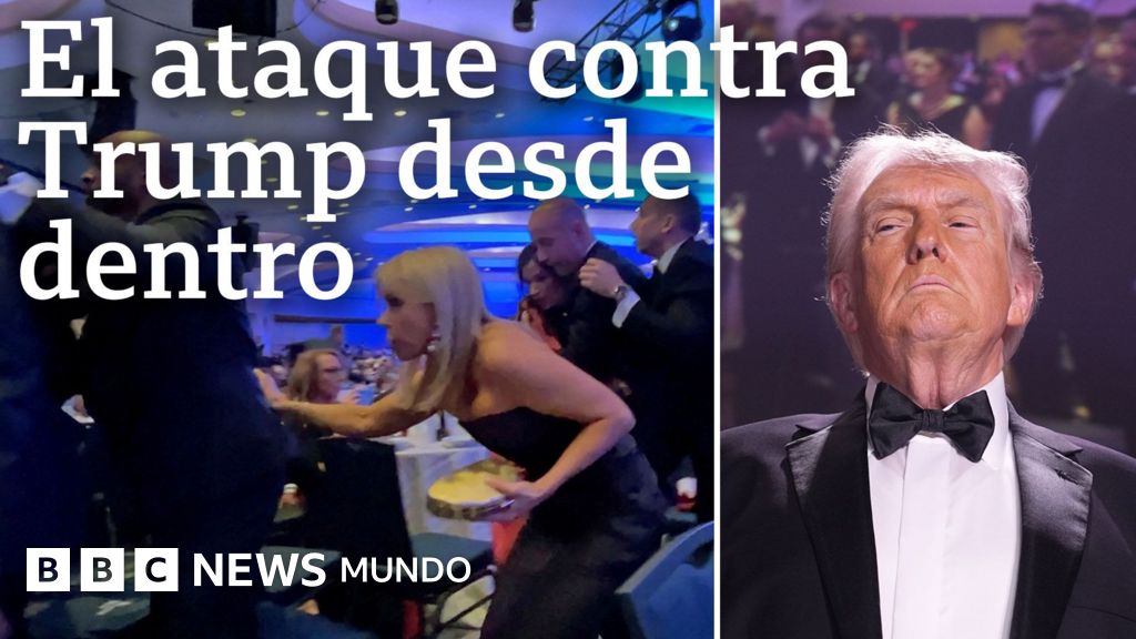 En Video | "¿Son disparos?": el minuto a minuto del caos en la cena en la que se atentó contra Trump