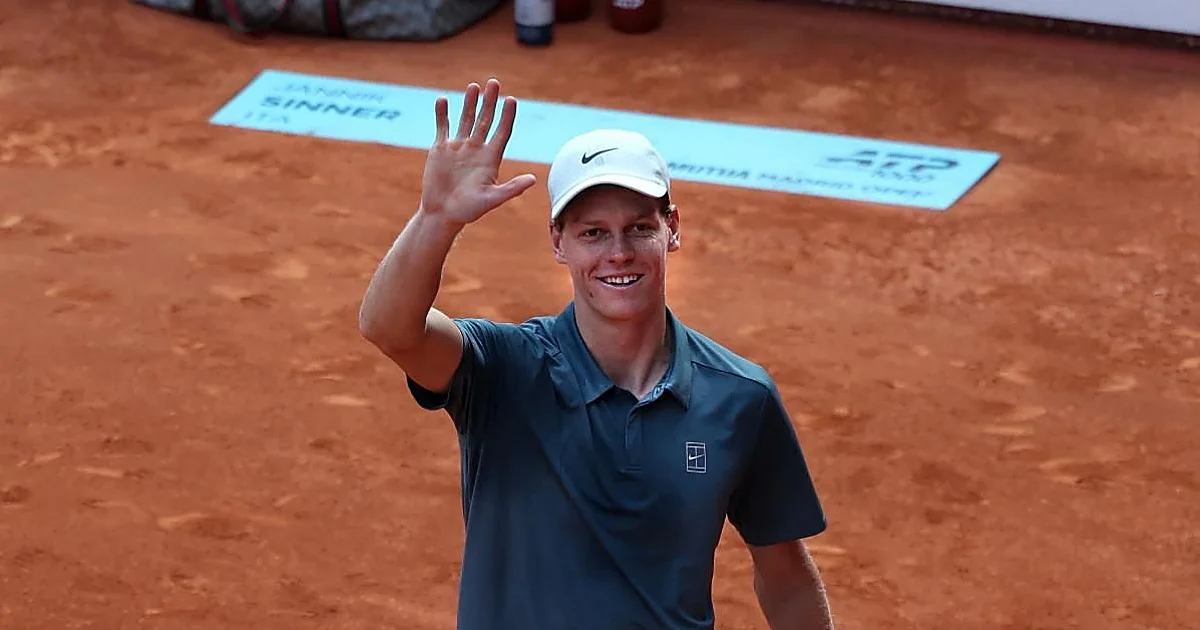 Sinner arrolla a Fils y jugará su primera final en Madrid