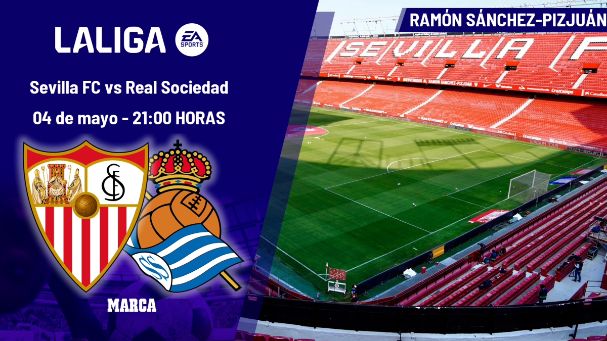 Sevilla - Real Sociedad: horario, dónde ver hoy en TV y canal del partido de LaLiga EA Sports