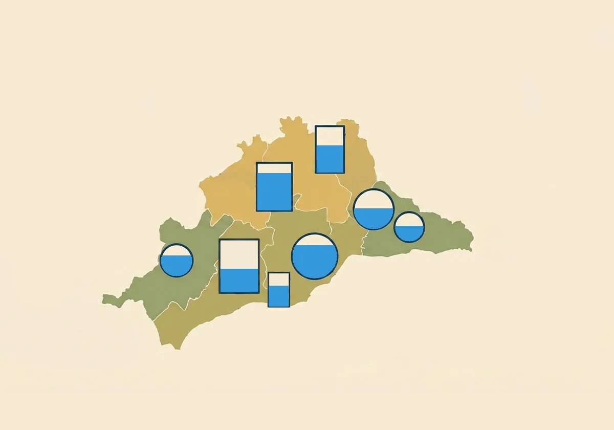 Estado de los embalses de Málaga el martes, 05 de mayo de 2026